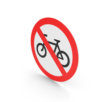 Irish No Cycles Sign PNG & PSD Images