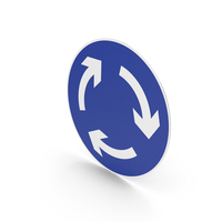 Irish Sign Mini Roundabout PNG & PSD Images