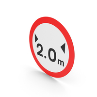 Irish Maximum Vehicle Width Sign PNG & PSD Images