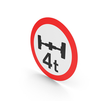 Irish Maximum Axle Weight Sign PNG & PSD Images
