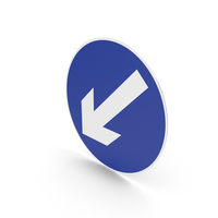 Irish Sign Keep Left PNG & PSD Images