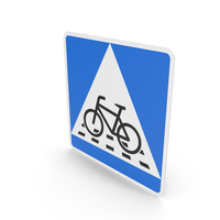 Finnish Sign Cycle Crossing PNG & PSD Images