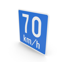 Finnish Advisory Speed Sign PNG & PSD Images
