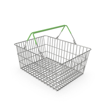 Green Holder Shopping Basket PNG & PSD Images