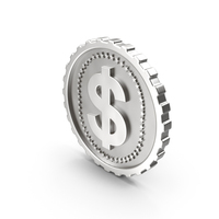 SILVER DOLLAR COIN PNG & PSD Images