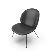 GUBI Beetle Lounge Chair Black PNG & PSD Images