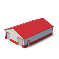 Red Industrial Building PNG & PSD Images