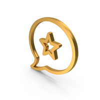 Messaging Popular Topic Icon Gold PNG & PSD Images