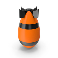 Cartoon Bomb Orange PNG & PSD Images