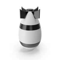 Cartoon Bomb White PNG & PSD Images