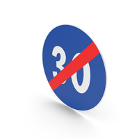 Italian Sign End Of Minimum Speed PNG & PSD Images
