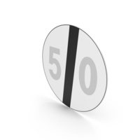 Italian End Of Maximum Speed Sign PNG & PSD Images