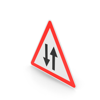 French Sign Two Way Traffic Ahead PNG & PSD Images