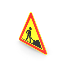French Road Works Sign PNG & PSD Images