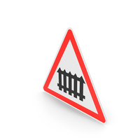 French Level Crossing With Gates Sign PNG & PSD Images