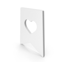Notify Tag Heart Like PNG & PSD Images