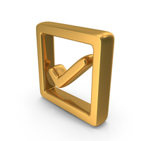 Tick Correct In Square Frame PNG & PSD Images