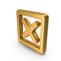 Wrong In Square Frame Symbol PNG & PSD Images