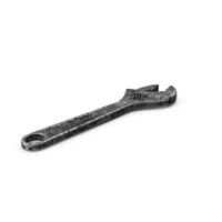 Dirty Adjustable Wrench PNG & PSD Images