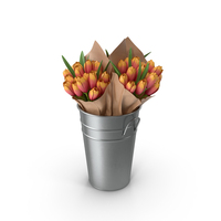 Flowers in Bucket PNG & PSD Images