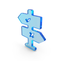 Right & Wrong Directional Board Icon PNG & PSD Images