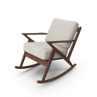 Joybird Soto Rocking Chair White PNG & PSD Images