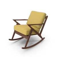 Yellow Joybird Soto Rocking Chair PNG & PSD Images