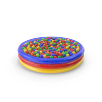 Colorful Rubber Pool Filled With Rubber Balls PNG & PSD Images