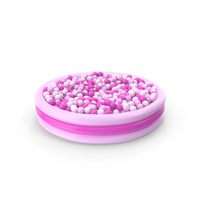 Pink Rubber Pool Filled With Rubber Balls PNG & PSD Images