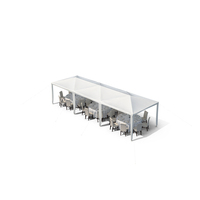 Party Wedding Outdoor Patio Tent with Served Tables PNG & PSD Images