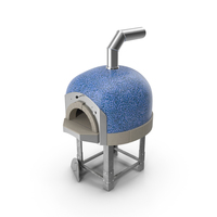 Rustic Italian Pizza Oven Blue PNG & PSD Images