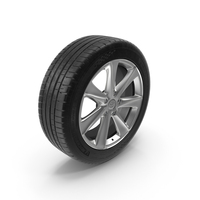 Toyota Silver Car Wheel Rim Carrying Michelin Tire PNG & PSD Images