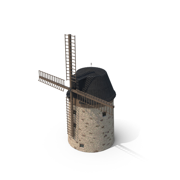 Village Windmill PNG & PSD Images