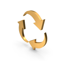 Gold Recycle Symbol PNG & PSD Images