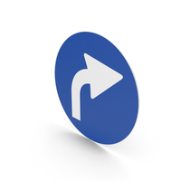 Italian Right Turn Only Ahead Sign PNG & PSD Images