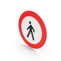 Italian No Pedestrians Sign PNG & PSD Images