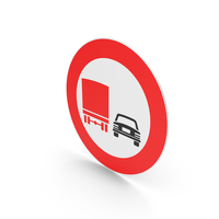 Italian No Overtaking By Heavy Goods Vehicles Sign PNG & PSD Images
