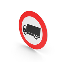 Italian Sign No Large Goods Vehicles PNG & PSD Images