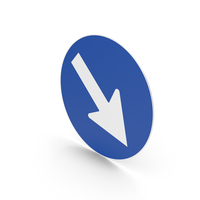 Italian Keep Right Sign PNG & PSD Images