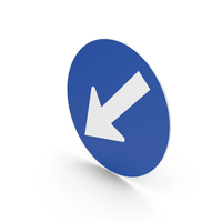 Italian Sign Keep Left PNG & PSD Images