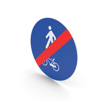 Italian End Of Shared Path Sign PNG & PSD Images