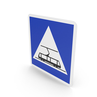 French Sign Tram Crossing PNG & PSD Images