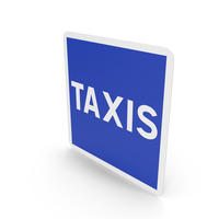 French Taxi Rank Sign PNG & PSD Images