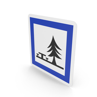 French Picnic Site Sign PNG & PSD Images