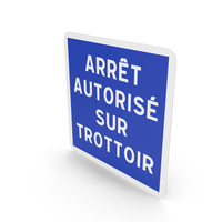 French Parking Allowed On Pavement Sign PNG & PSD Images
