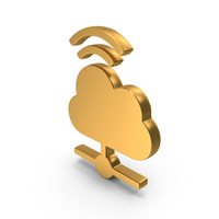 Cloud With WiFi Network Share Symbol PNG & PSD Images