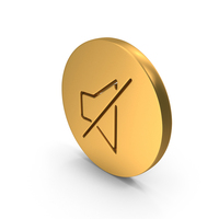 Mute Speaker Coin PNG & PSD Images