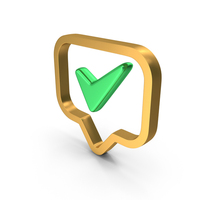 Tick Chat Bubble Accept PNG & PSD Images