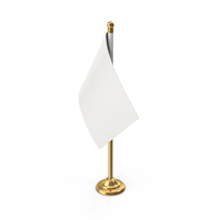 Gold Table Flag PNG & PSD Images