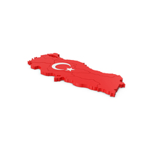 Turkiye Map And Flag PNG & PSD Images